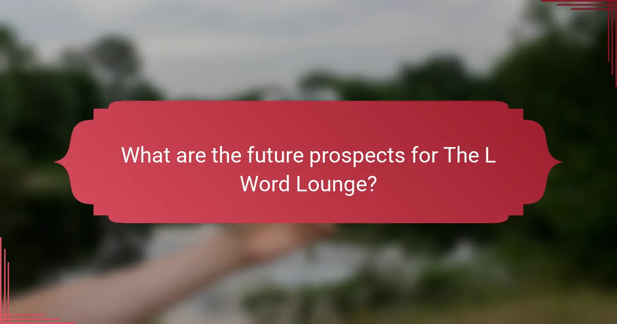 What are the future prospects for The L Word Lounge?